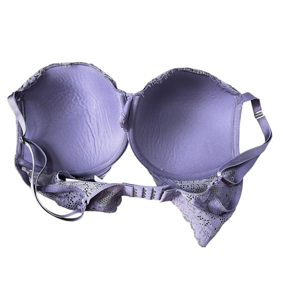 Victoria’s Secret 36DD Dream Angels Lilac Purple Bra Lace Push Up - Picture 5 of 7
